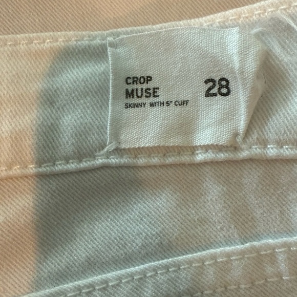 NEW Hudson Muse Crop Skinny 5โ Cuff White Jeans - Picture 5 of 12